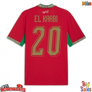 Morocco Ayoub El Kaabi #20 Replica Home Stadium Shirt World Cup 2026 Short Sleeve